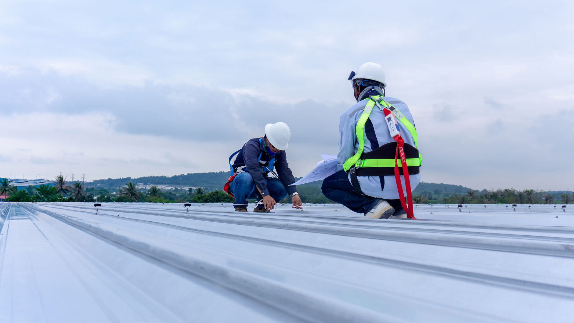 Majestic Roofing and Building team on site
